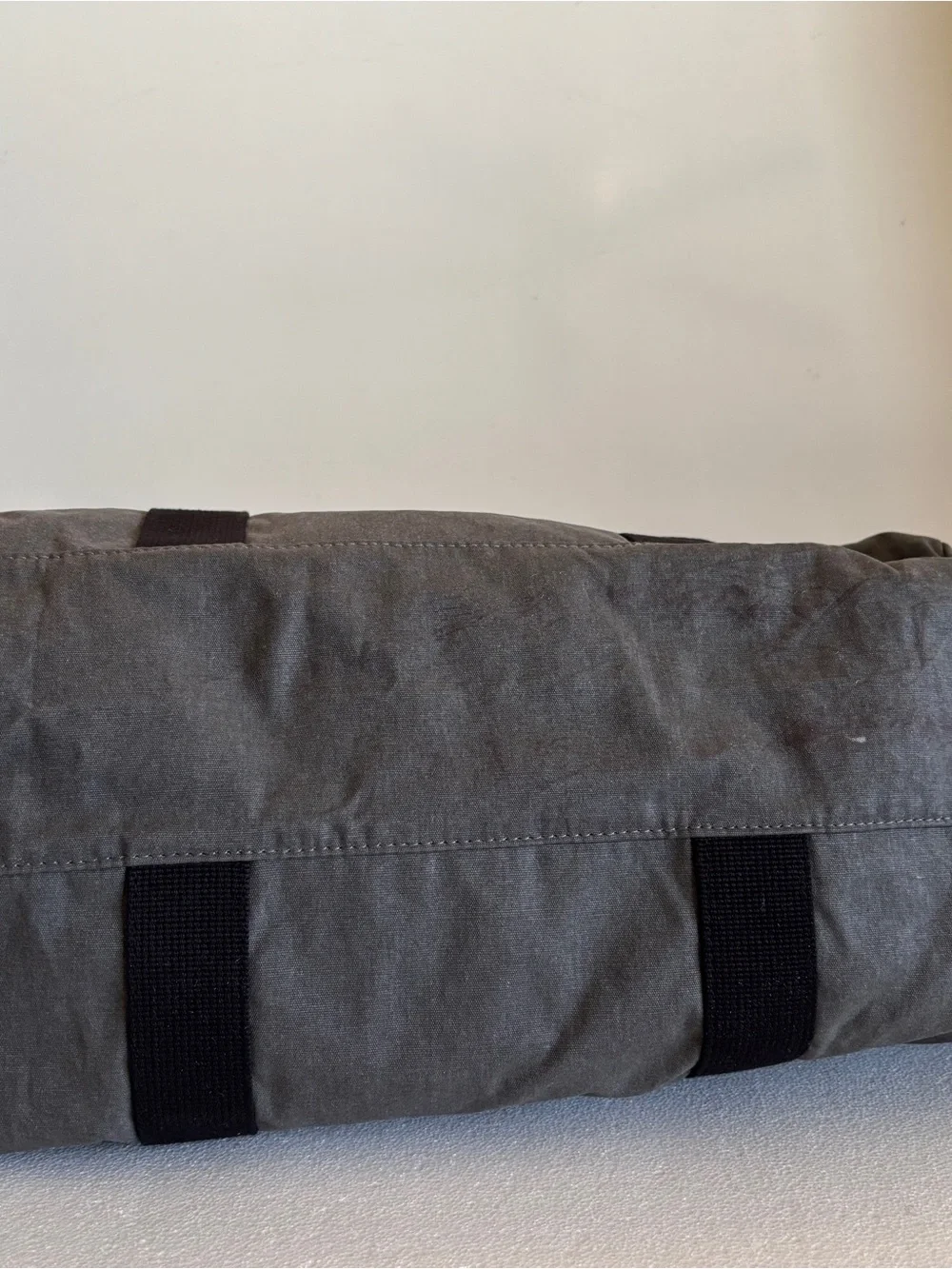 American Eagle Outfitters Charcoal Grey Canvas Duffle Bag